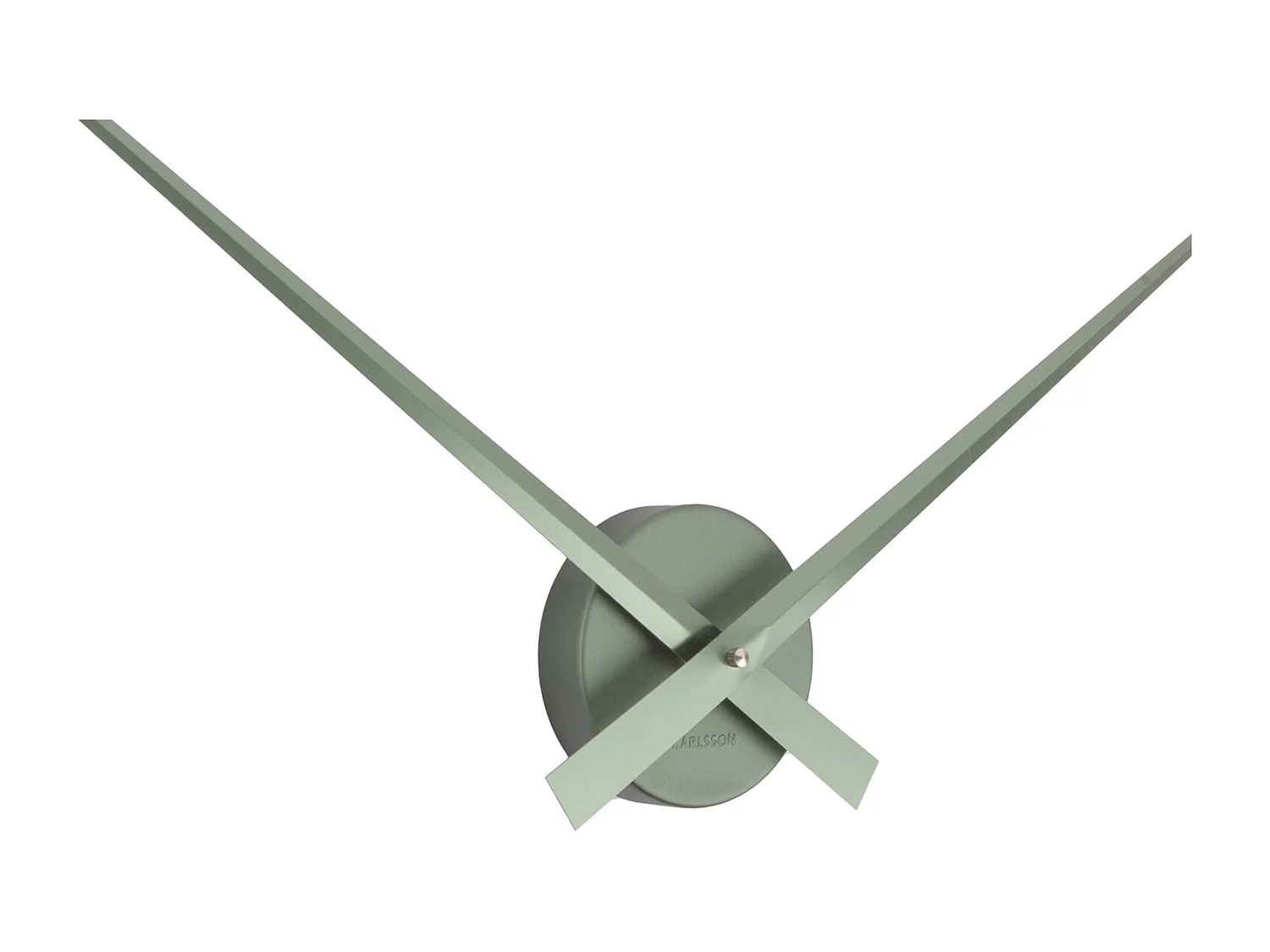 Horloge murale Little Big Time Metallic - Vert jungle métallisé - Ø77,5 cm