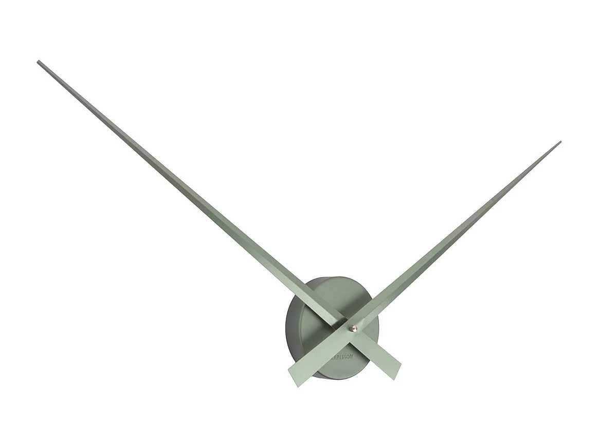Reloj de pared Little Big Time Metallic - Verde jungla metalizado - Ø77,5cm