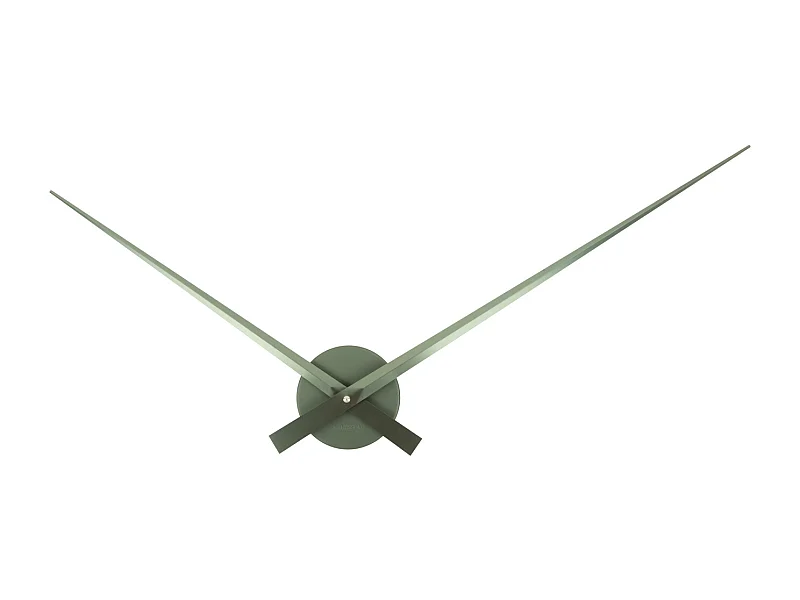 Horloge murale Little Big Time Metallic - Vert jungle métallisé - Ø77,5 cm