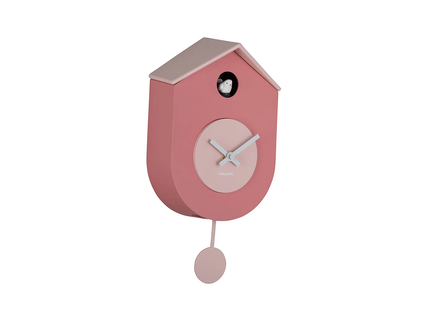 Horloge murale Grato Cuckoo - Rose tan et rose tendre