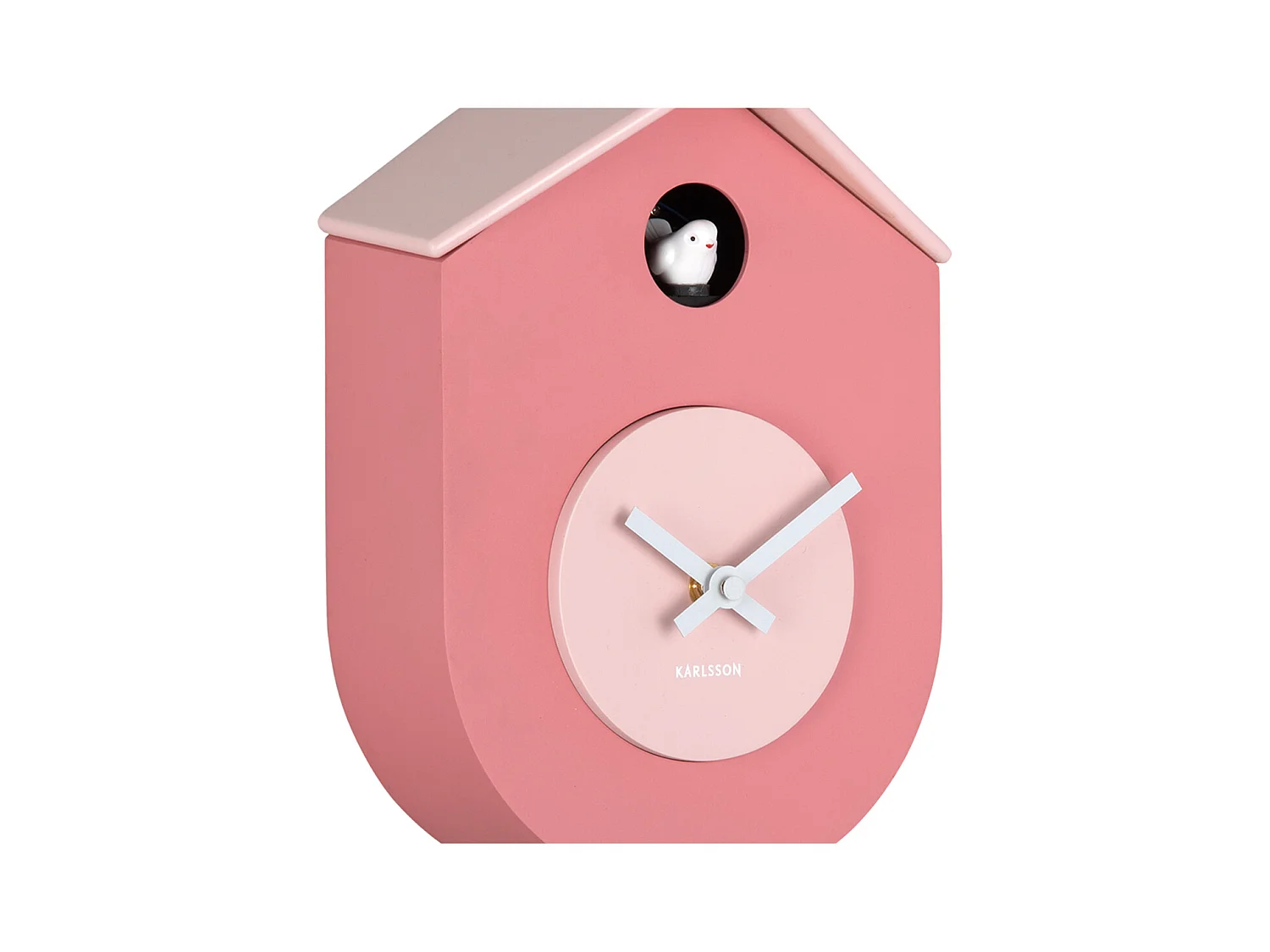 Horloge murale Grato Cuckoo - Rose tan et rose tendre