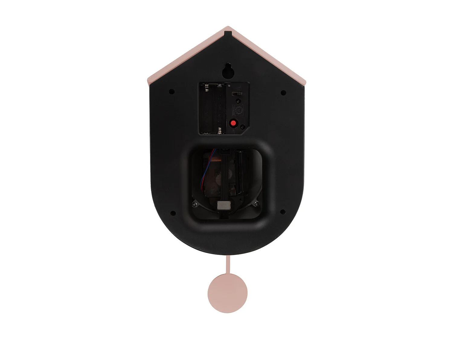 Horloge murale Grato Cuckoo - Rose tan et rose tendre