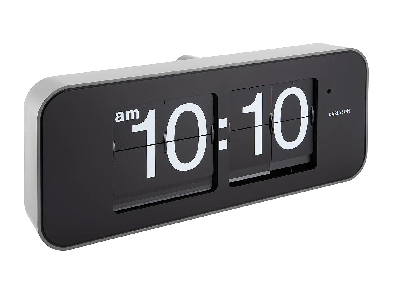 Wandklok Wide Flip - Zilver