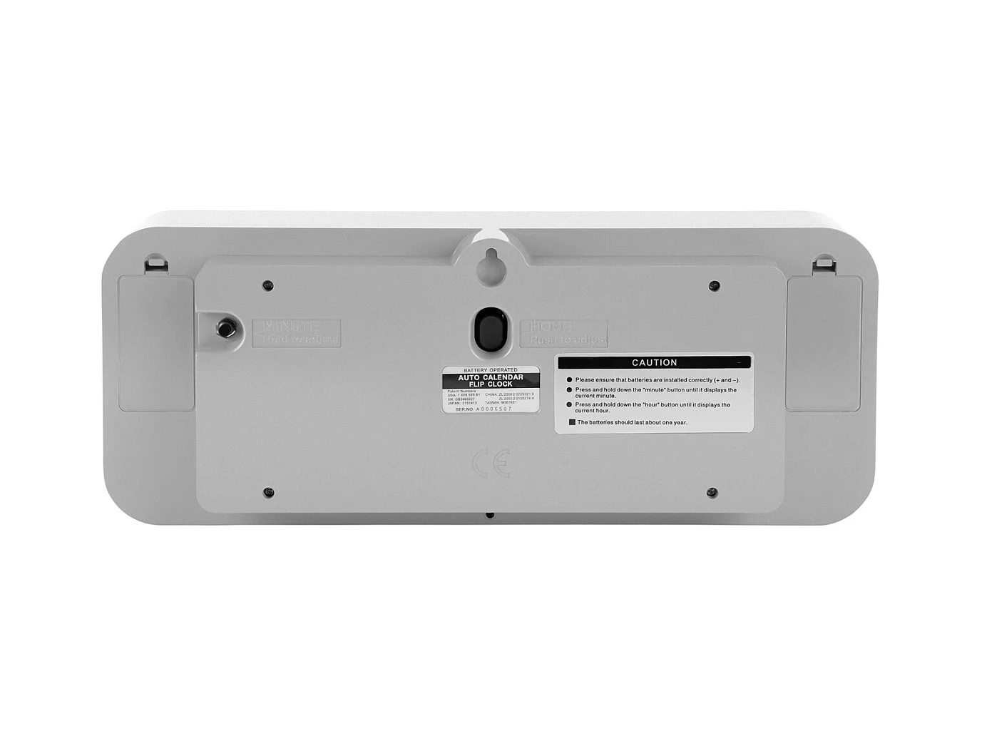 Wandklok Wide Flip - Zilver