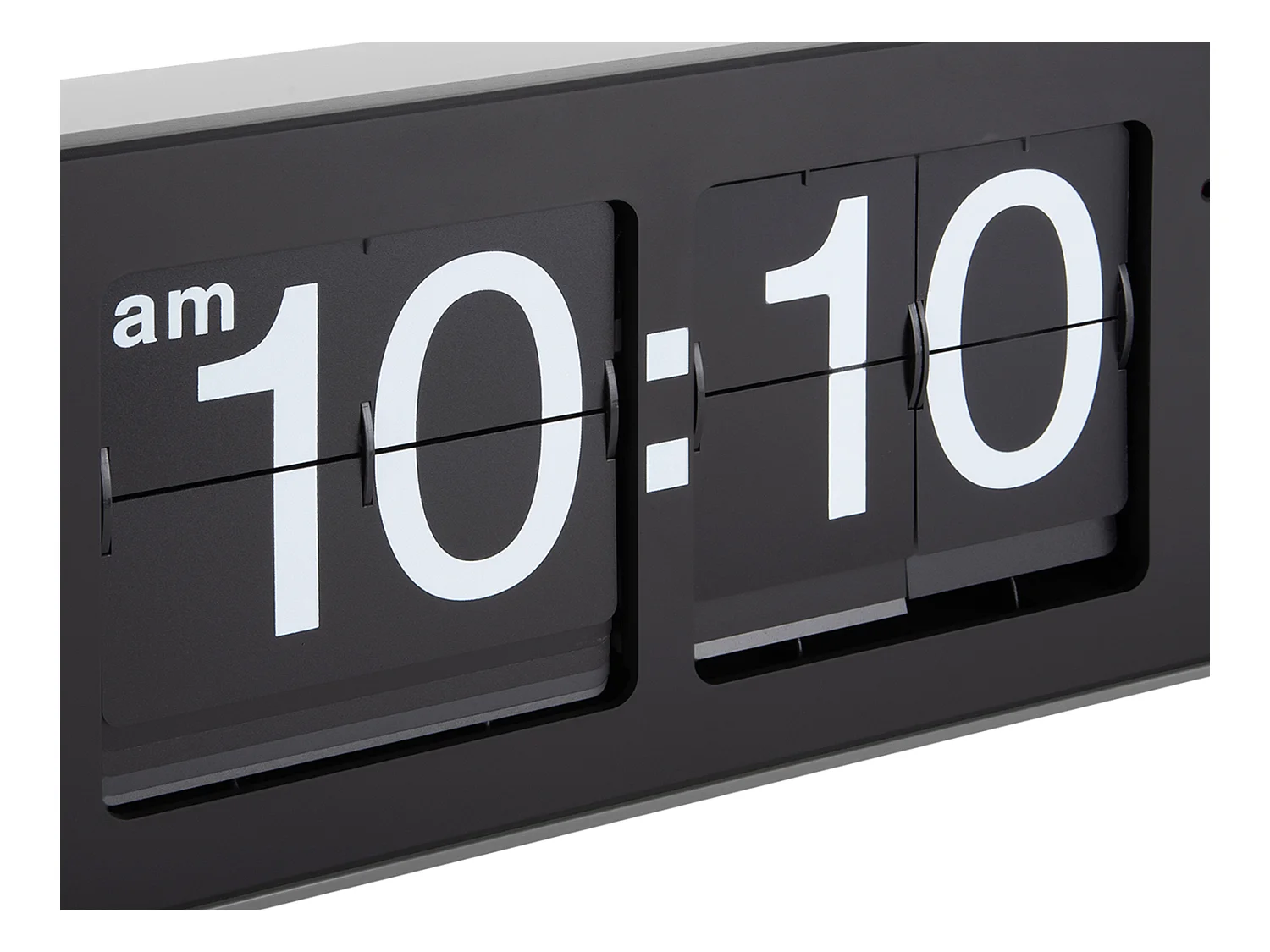 Wandklok Wide Flip - Zilver