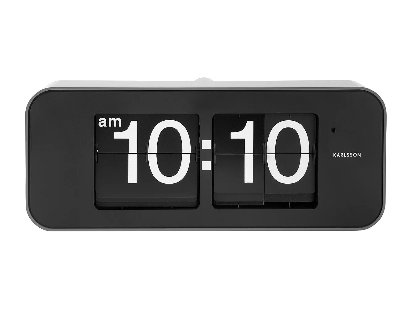 Horloge murale à bascule large - Argent