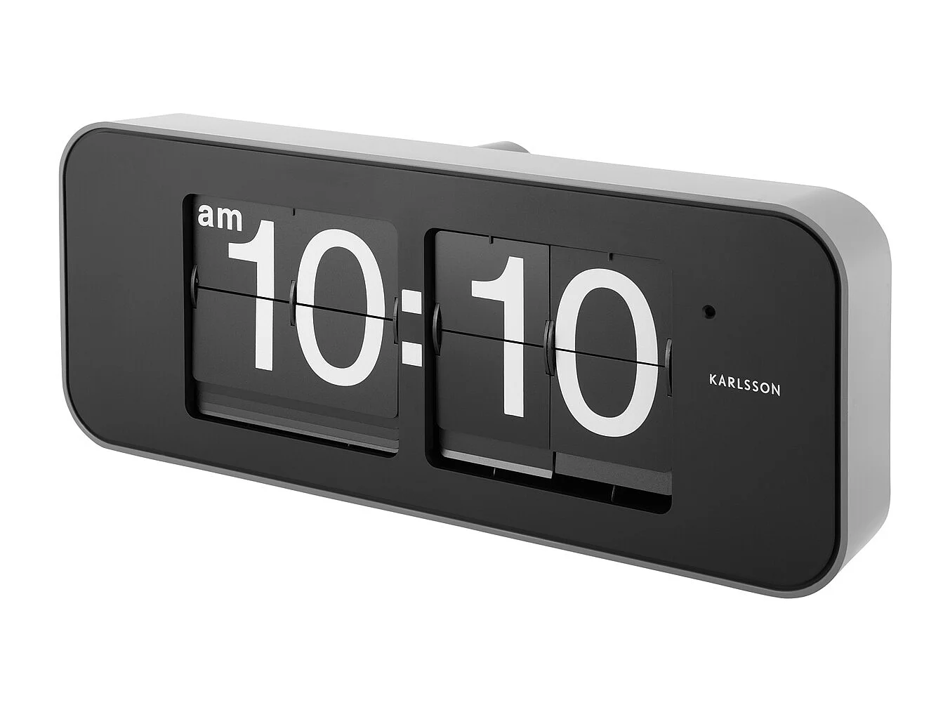 Horloge murale à bascule large - Argent