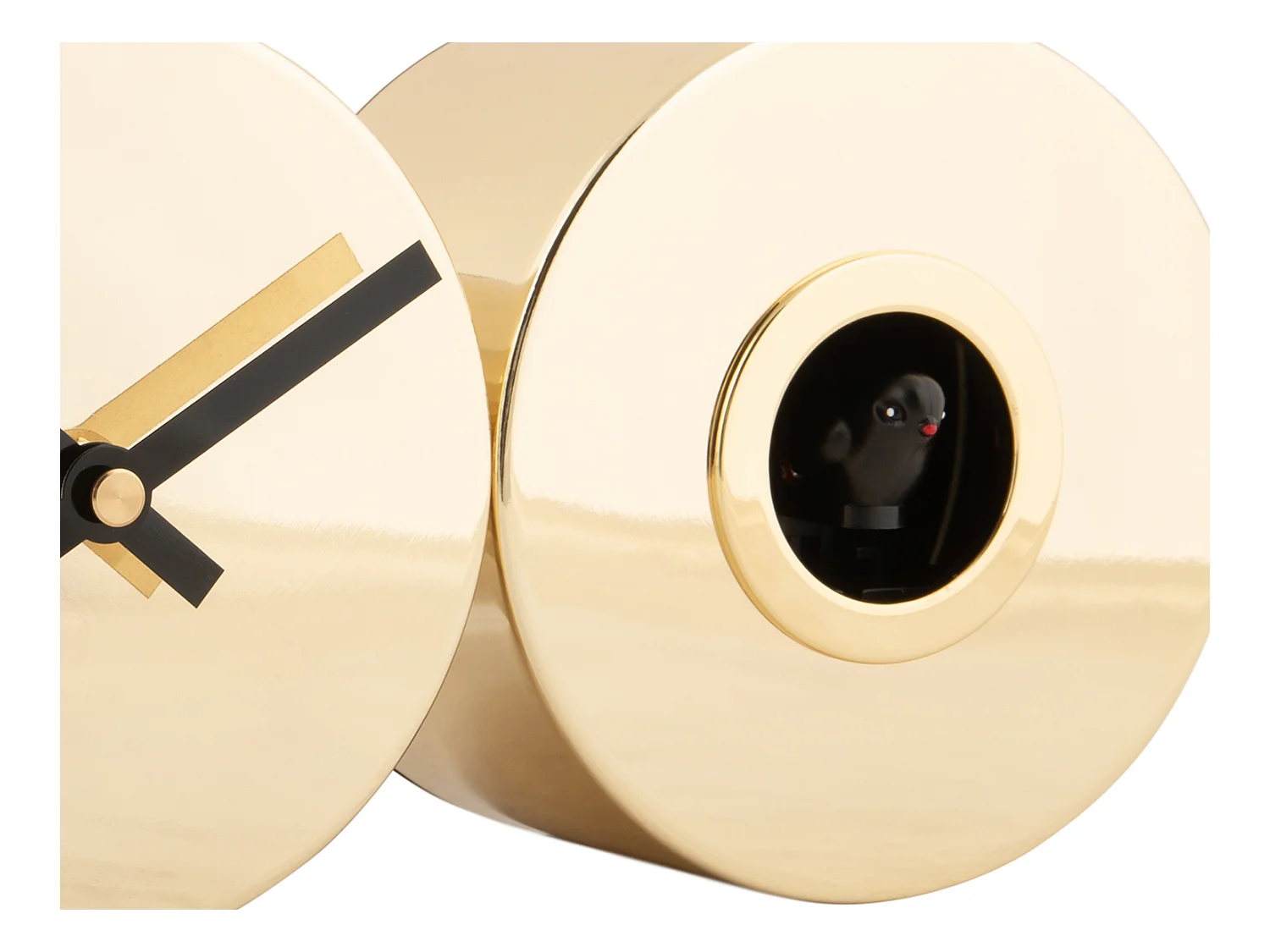 Horloge murale Duo Coucou Plaqué - Plaqué or