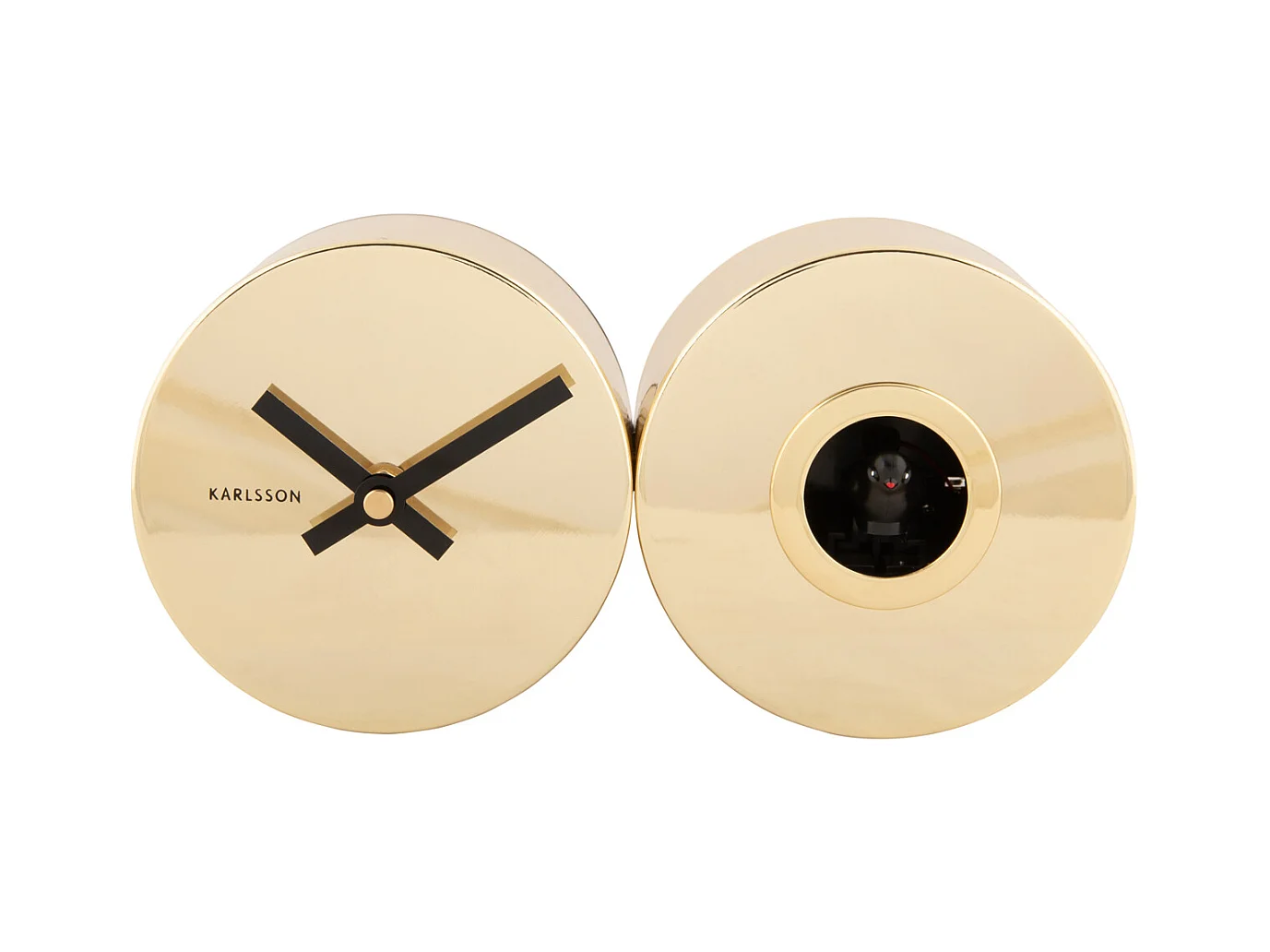 Horloge murale Duo Coucou Plaqué - Plaqué or