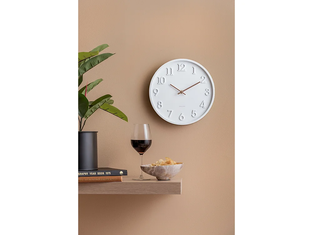 Horloge murale Calma - Blanc