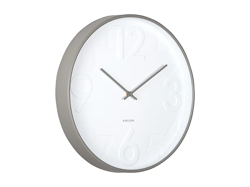 Horloge murale Ayuno - Gris foncé - Ø40cm