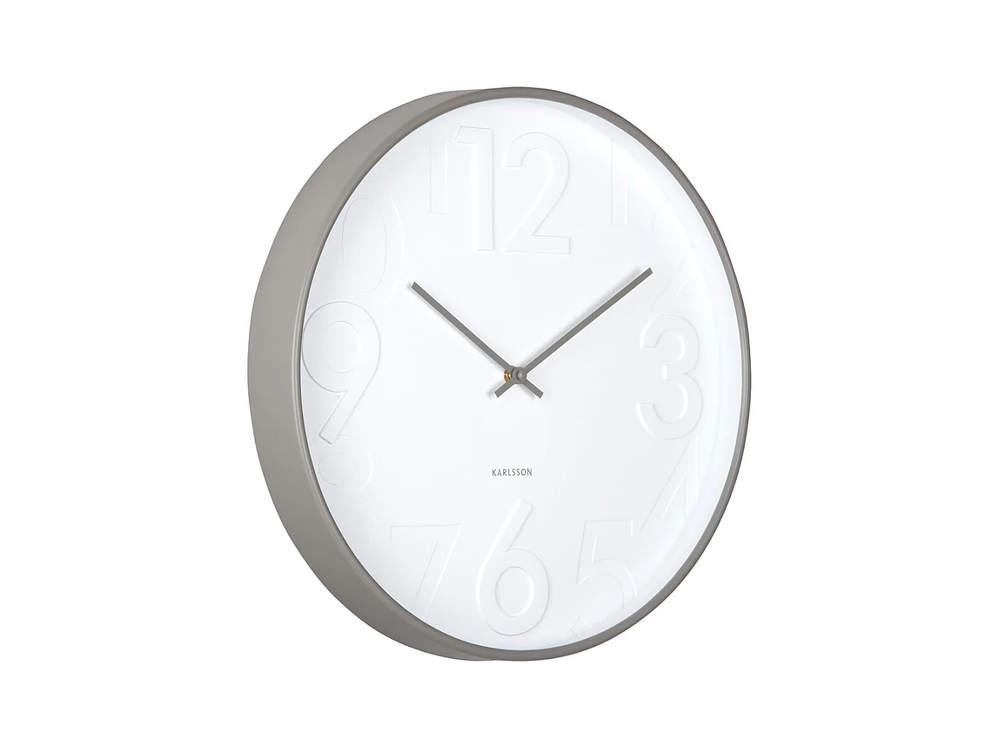 Horloge murale Ayuno - Gris foncé - Ø40cm