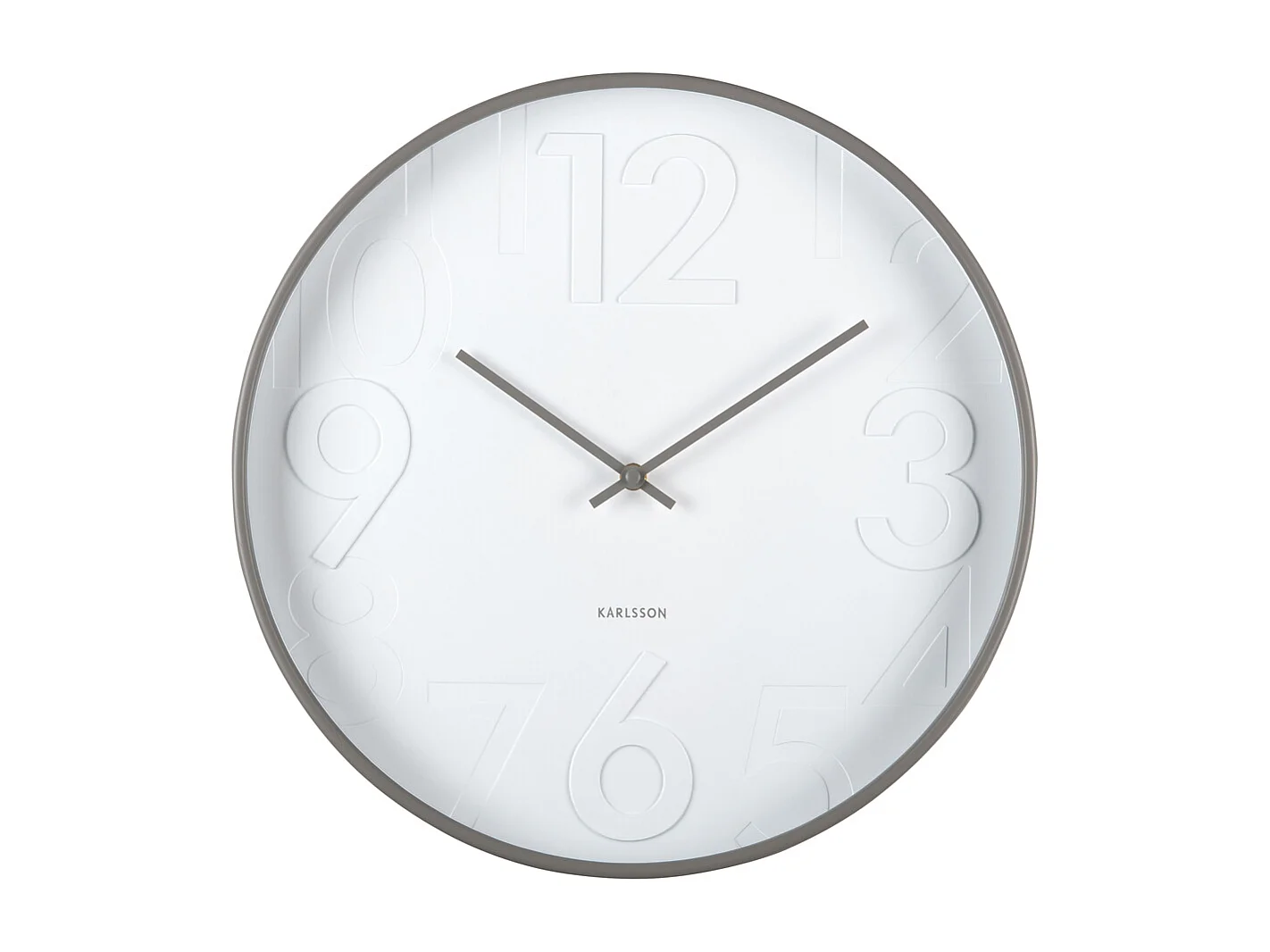Horloge murale Ayuno - Gris foncé - Ø40cm