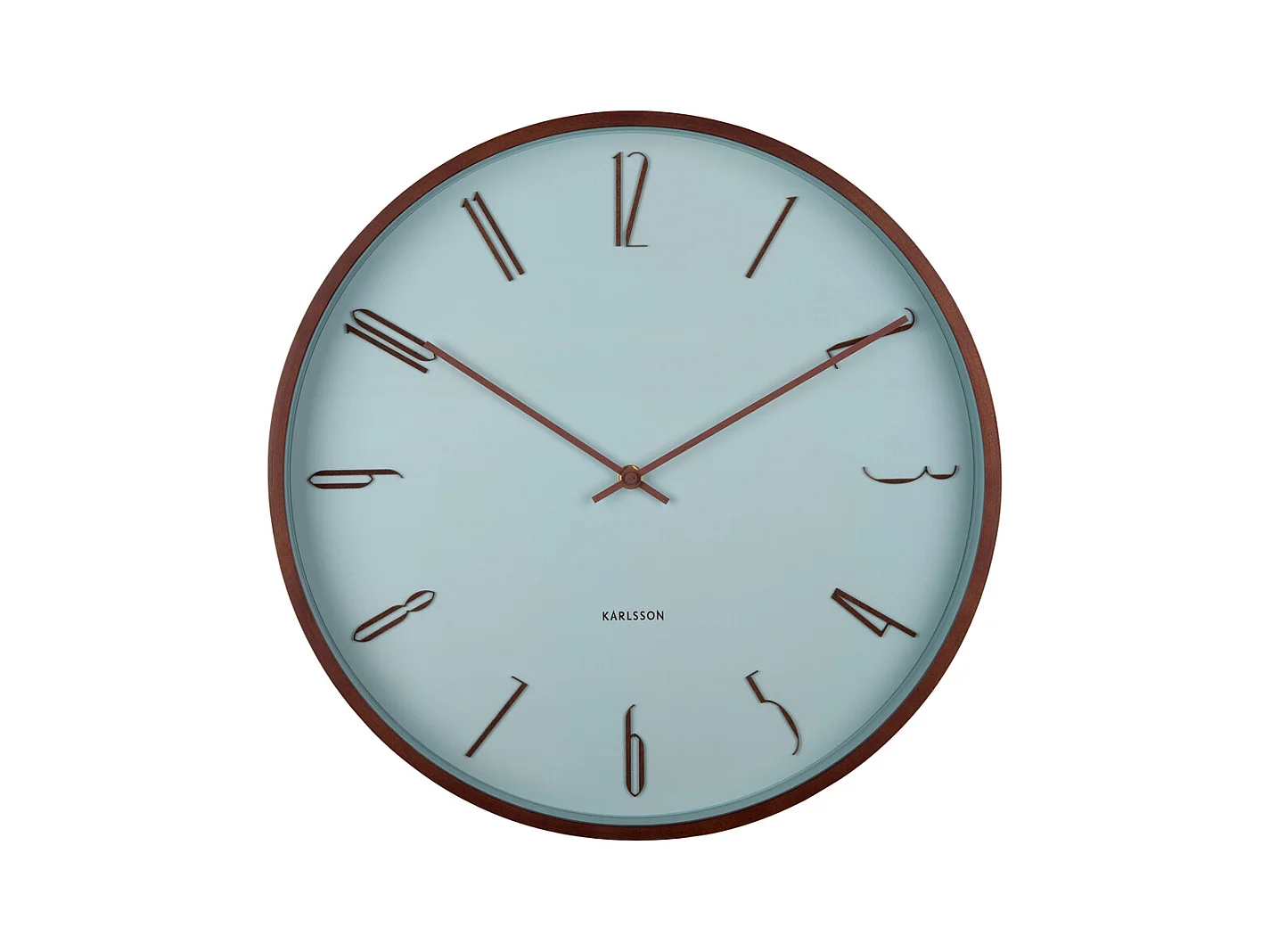 Horloge murale Scandia - Bleu brumeux - Ø40cm