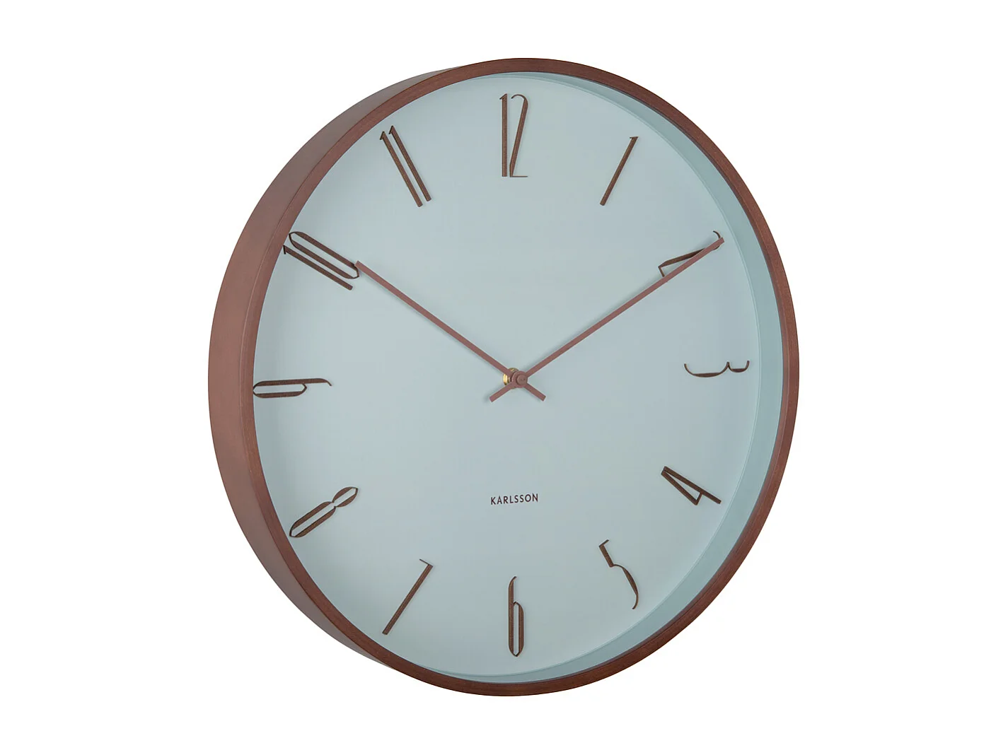Horloge murale Scandia - Bleu brumeux - Ø40cm