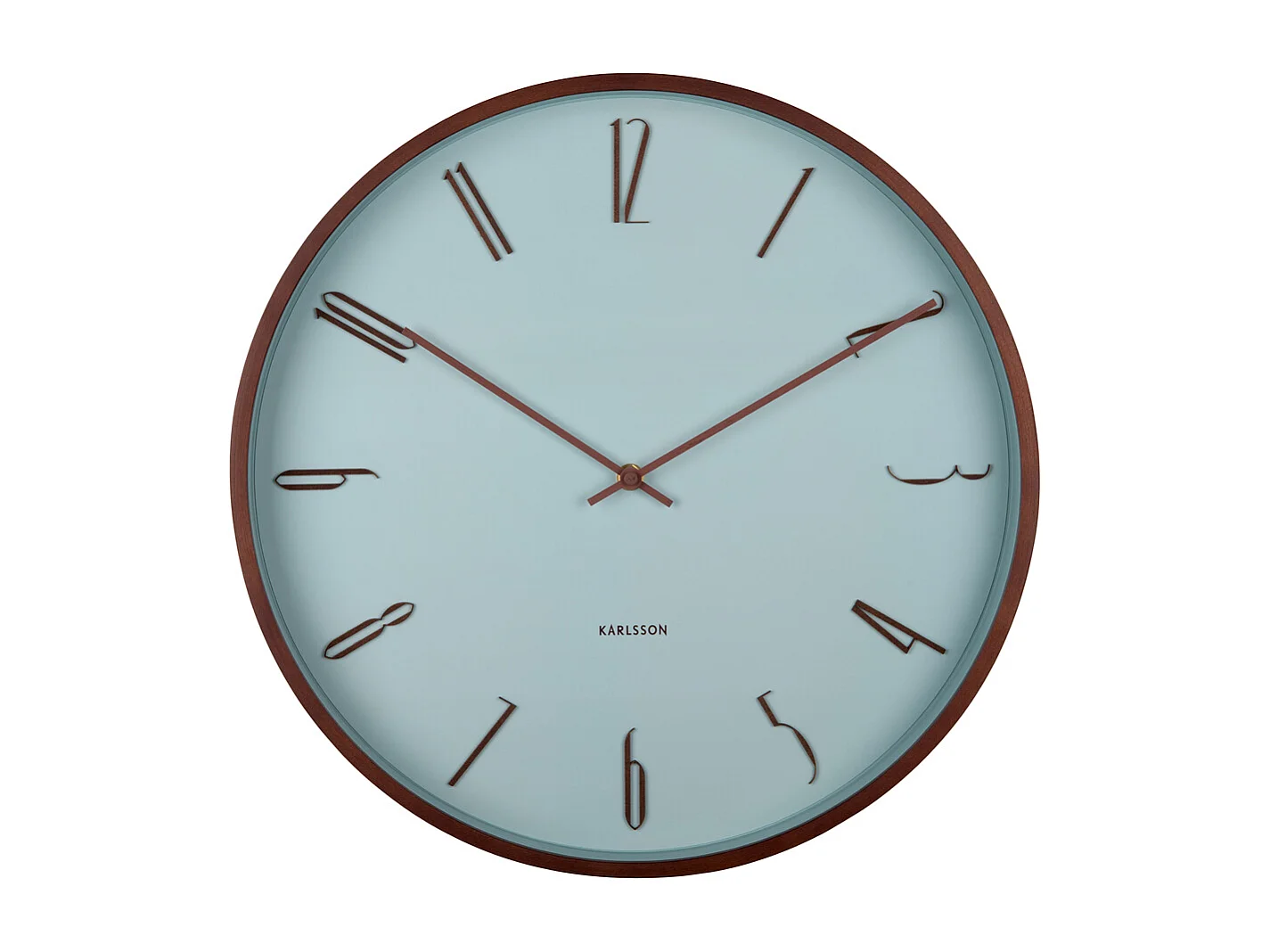Horloge murale Scandia - Bleu brumeux - Ø40cm