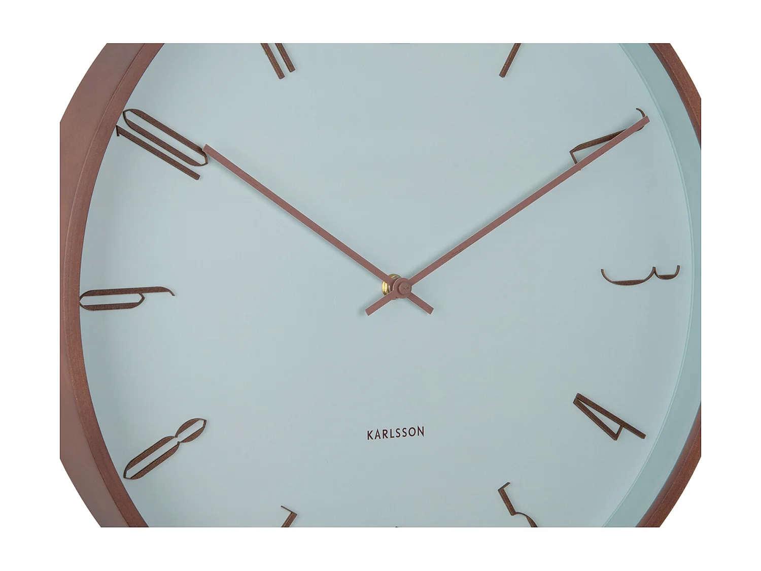 Horloge murale Scandia - Bleu brumeux - Ø40cm