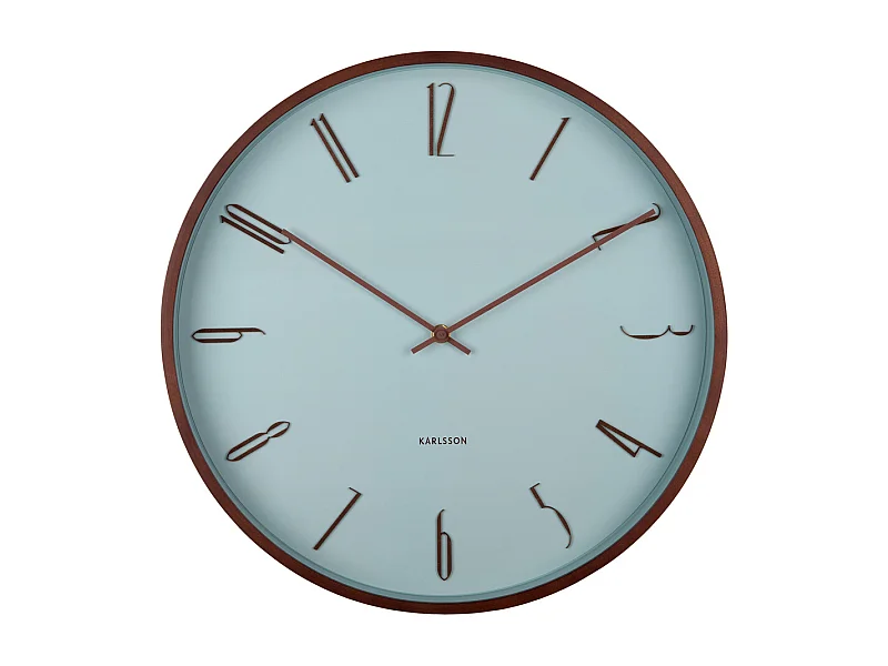 Horloge murale Scandia - Bleu brumeux - Ø40cm