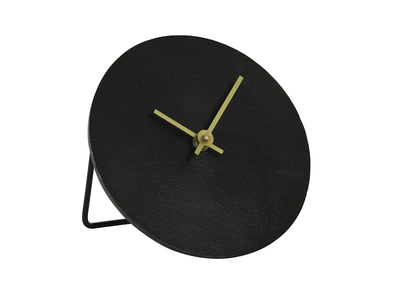 Klok LICOLA - 15x0.5x15cm - Zwart