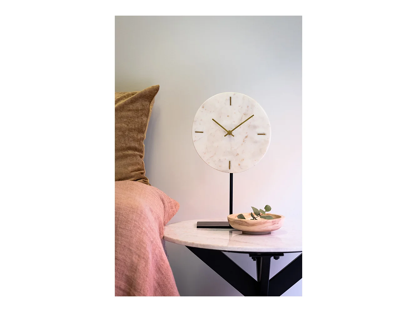 Uhr MORENO - 25,5x10x42,5cm - Weiß