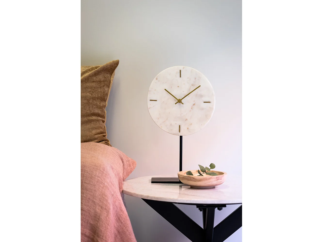 Klok MORENO - 25.5x10x42.5cm - Wit