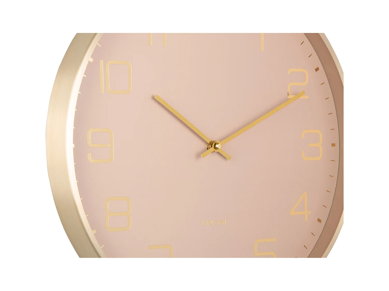 Wanduhr Elegance Glow - Zartes Braun - Ø40cm