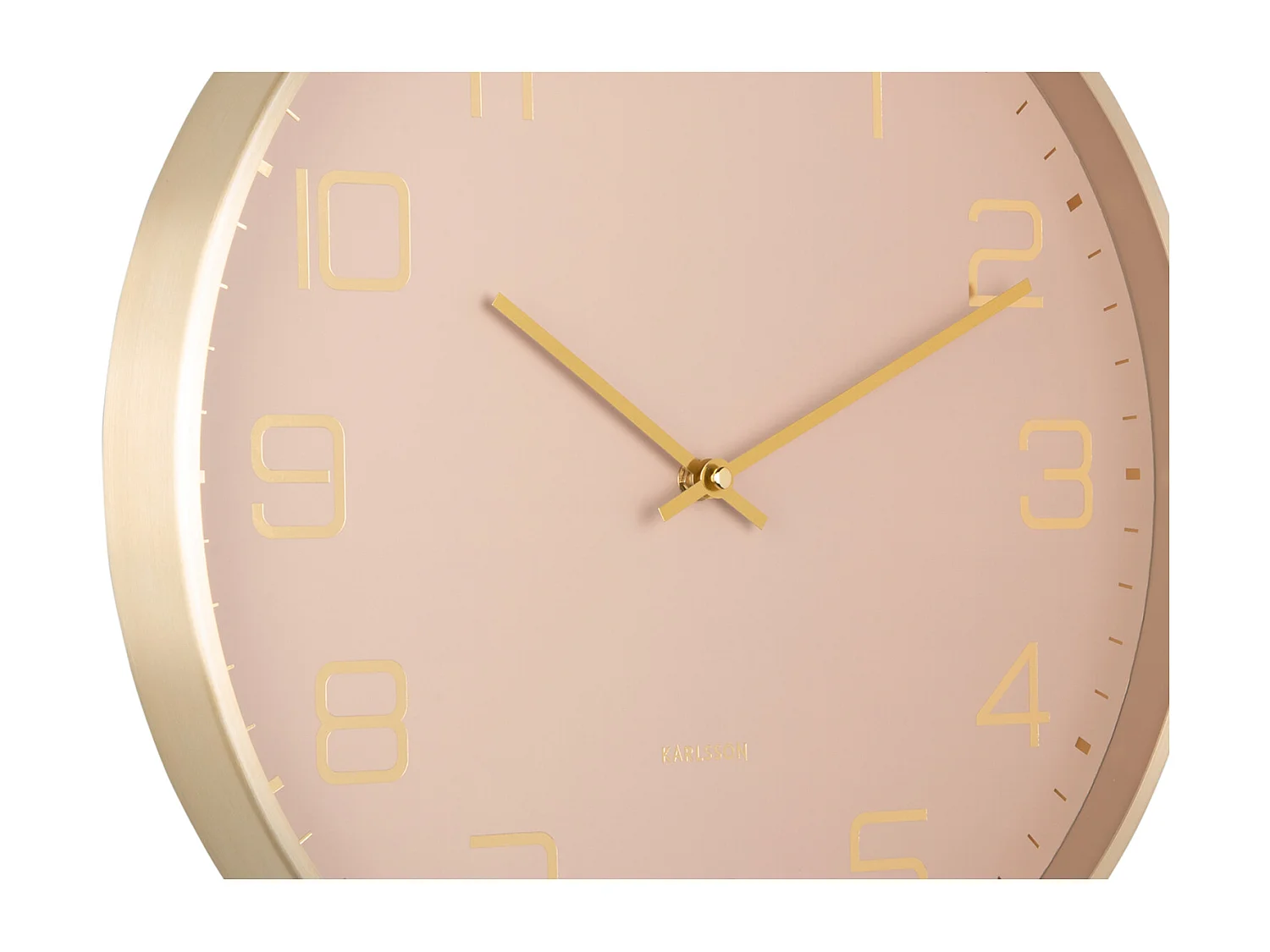 Horloge murale Elegance Glow - Marron clair - Ø40cm