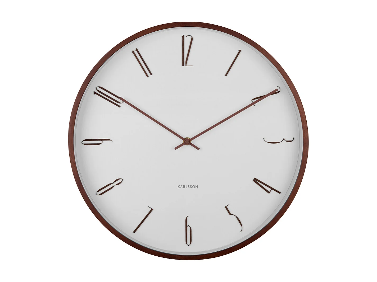 Horloge murale Scandia - Blanc - Ø40cm