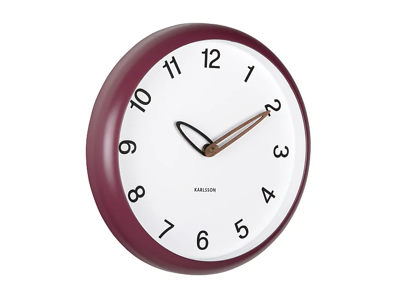 Wanduhr Bella - Dunkelmauve