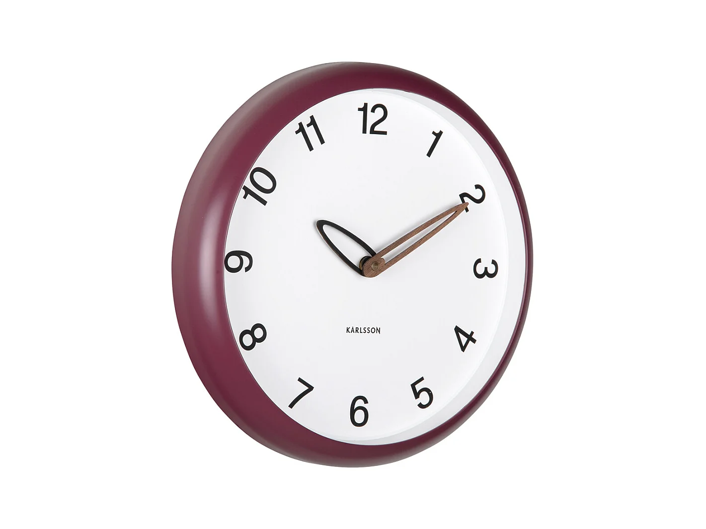 Horloge murale Bella - Mauve foncé