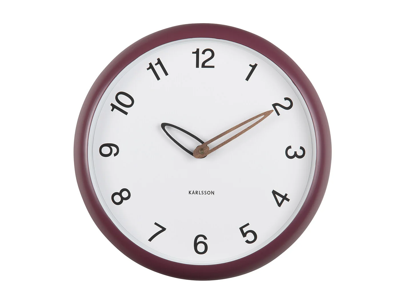 Horloge murale Bella - Mauve foncé