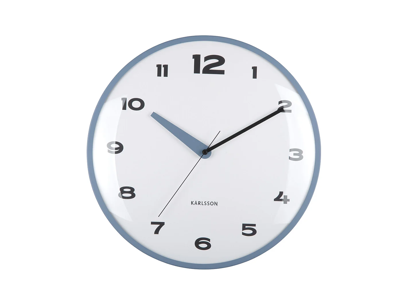 Horloge murale Brisk Dome - Bleu classique - Ø40cm