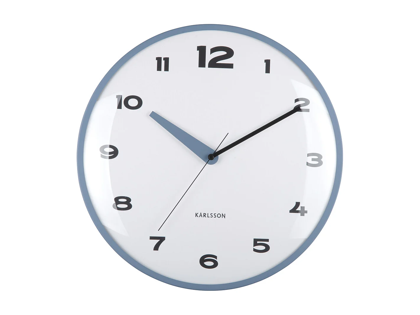 Horloge murale Brisk Dome - Bleu classique - Ø40cm
