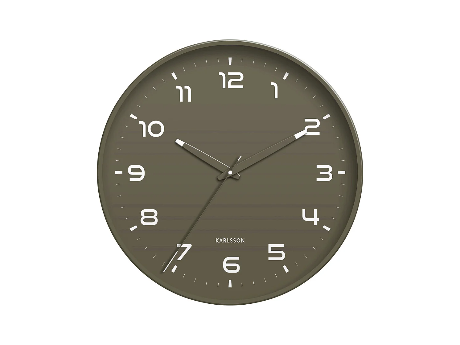 Horloge murale Orgullo - Vert armée - Ø40cm