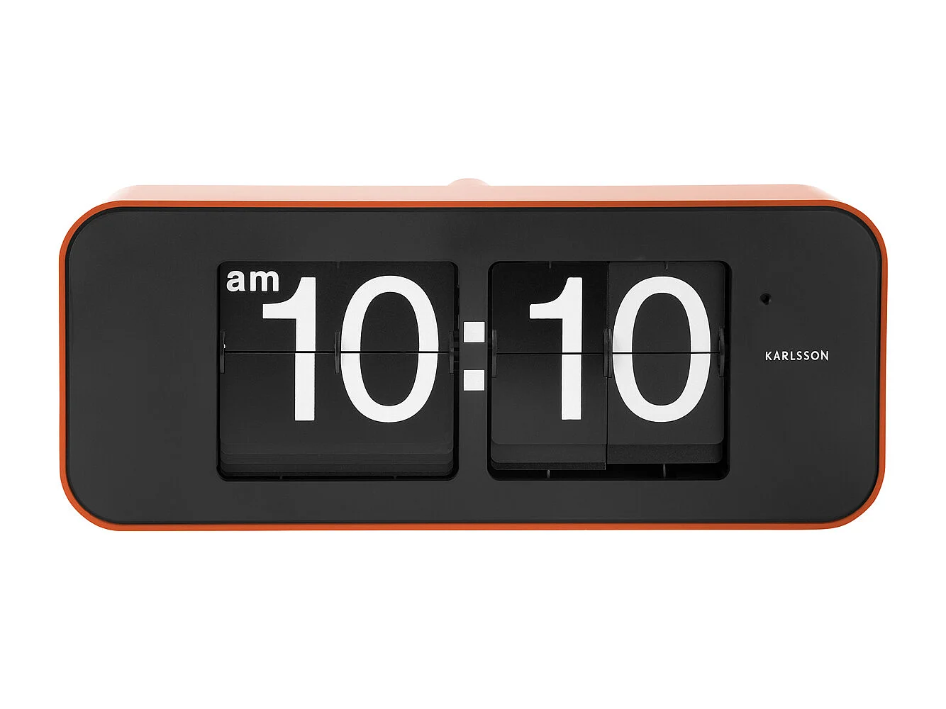 Horloge murale à bascule large - Orange