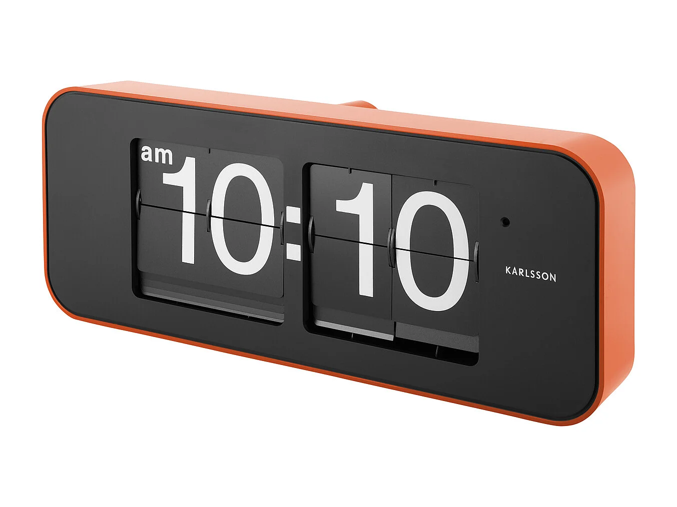 Horloge murale à bascule large - Orange