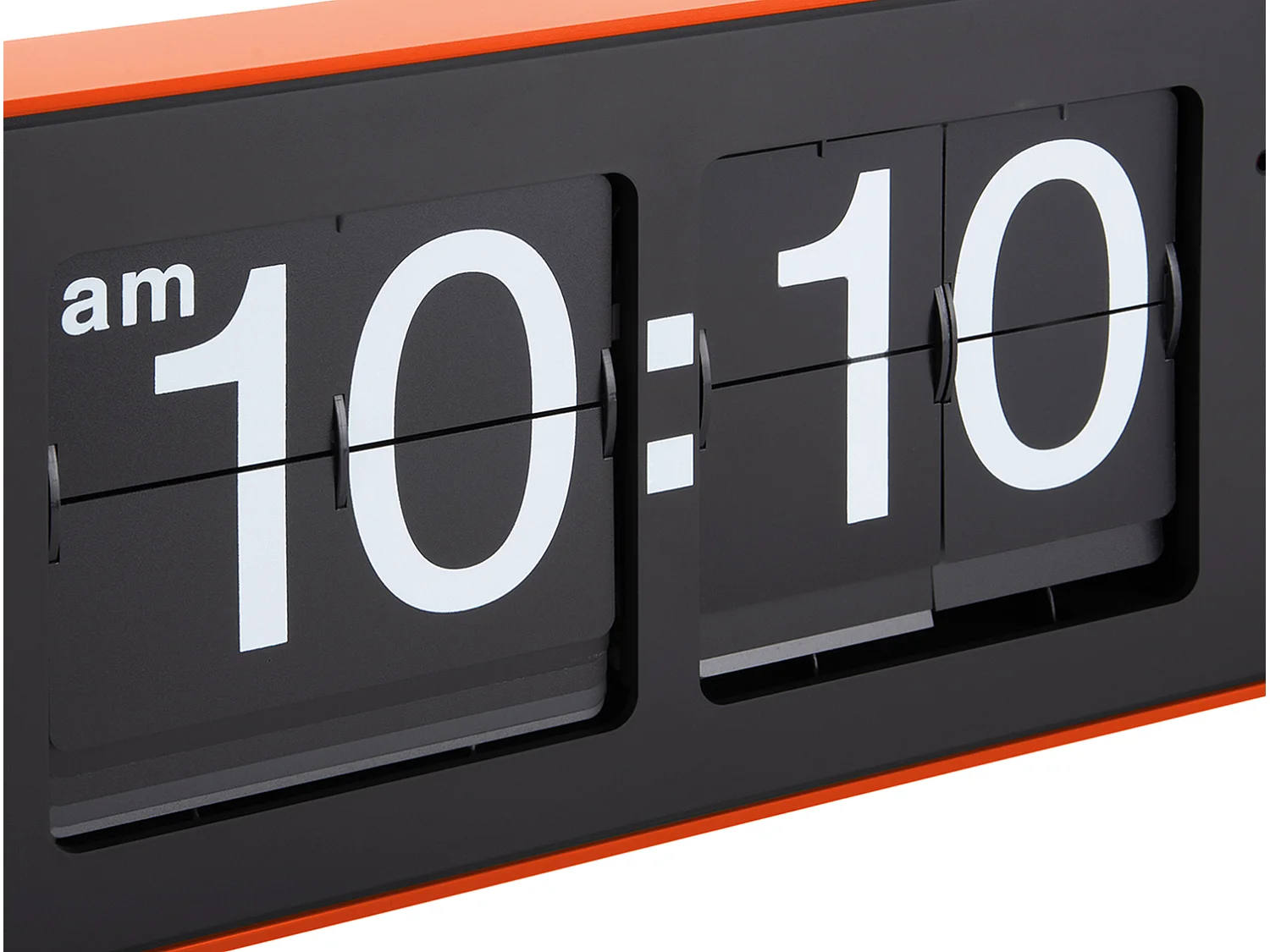 Horloge murale à bascule large - Orange