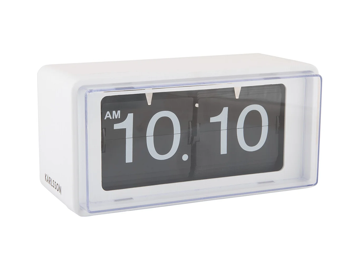 Horloge murale/de table rétro en boîte - Blanc