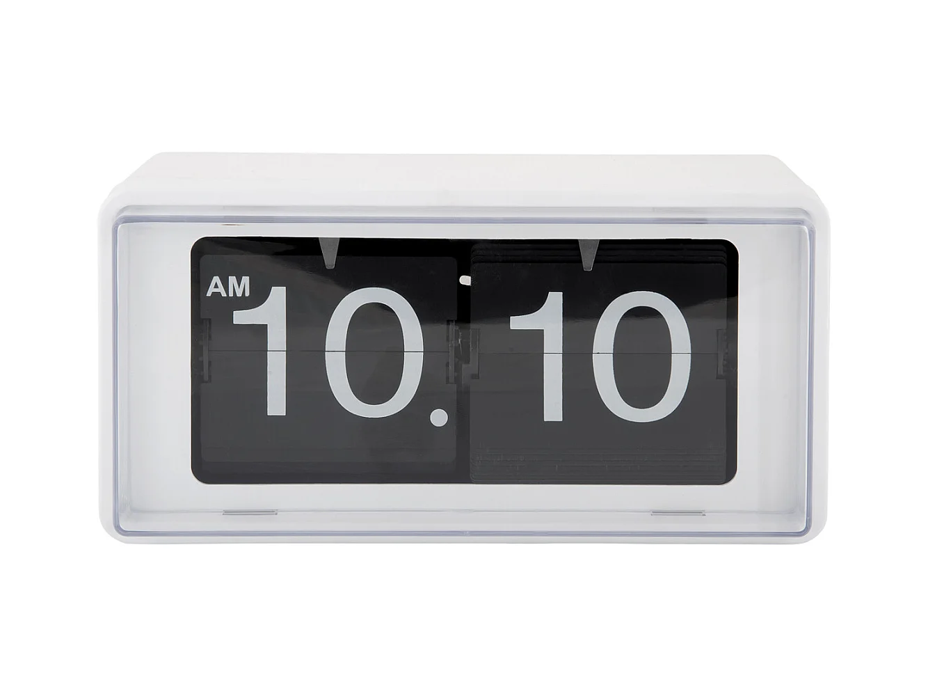 Horloge murale/de table rétro en boîte - Blanc