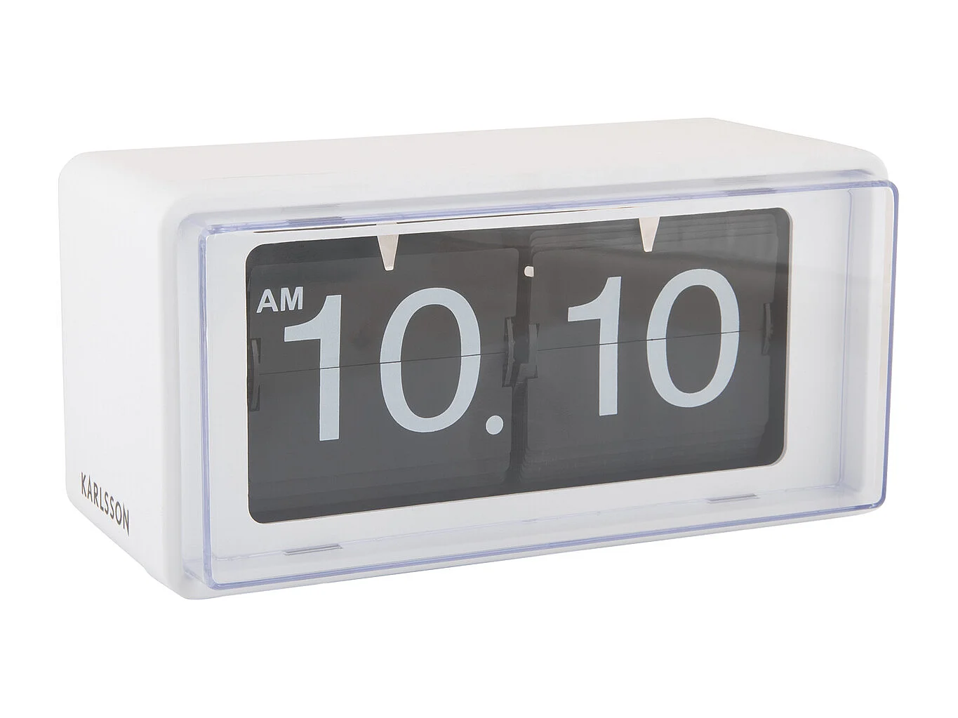 Horloge murale/de table rétro en boîte - Blanc