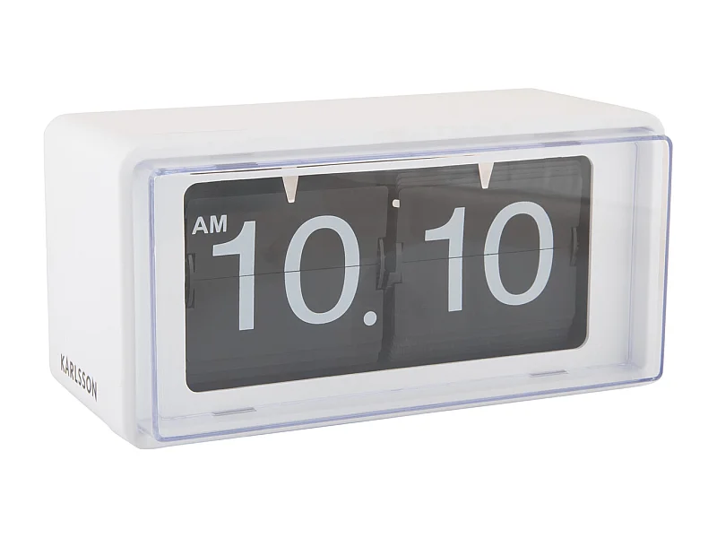 Horloge murale/de table rétro en boîte - Blanc