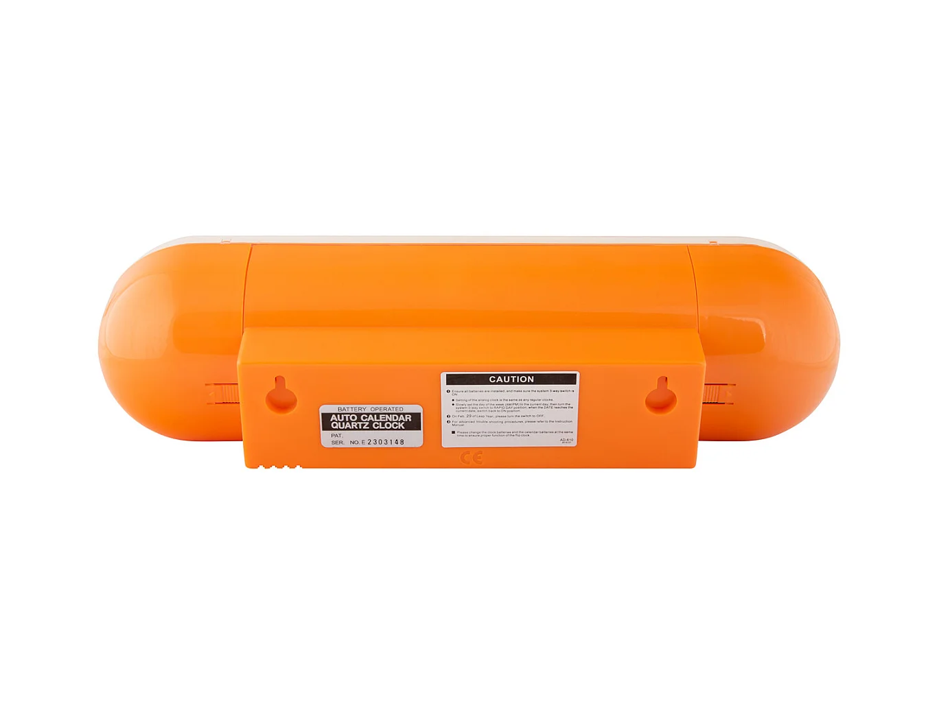 Horloge murale Tube Flip - Orange