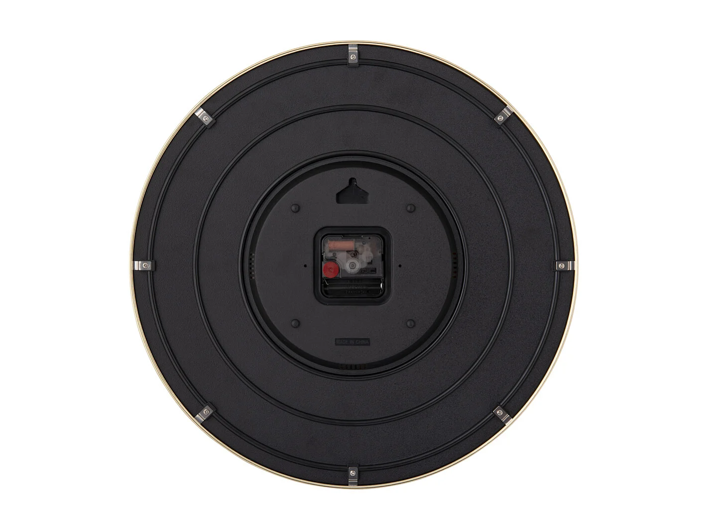 Horloge murale Candy Swirl Dome - Orange vif et blanc - Ø40cm