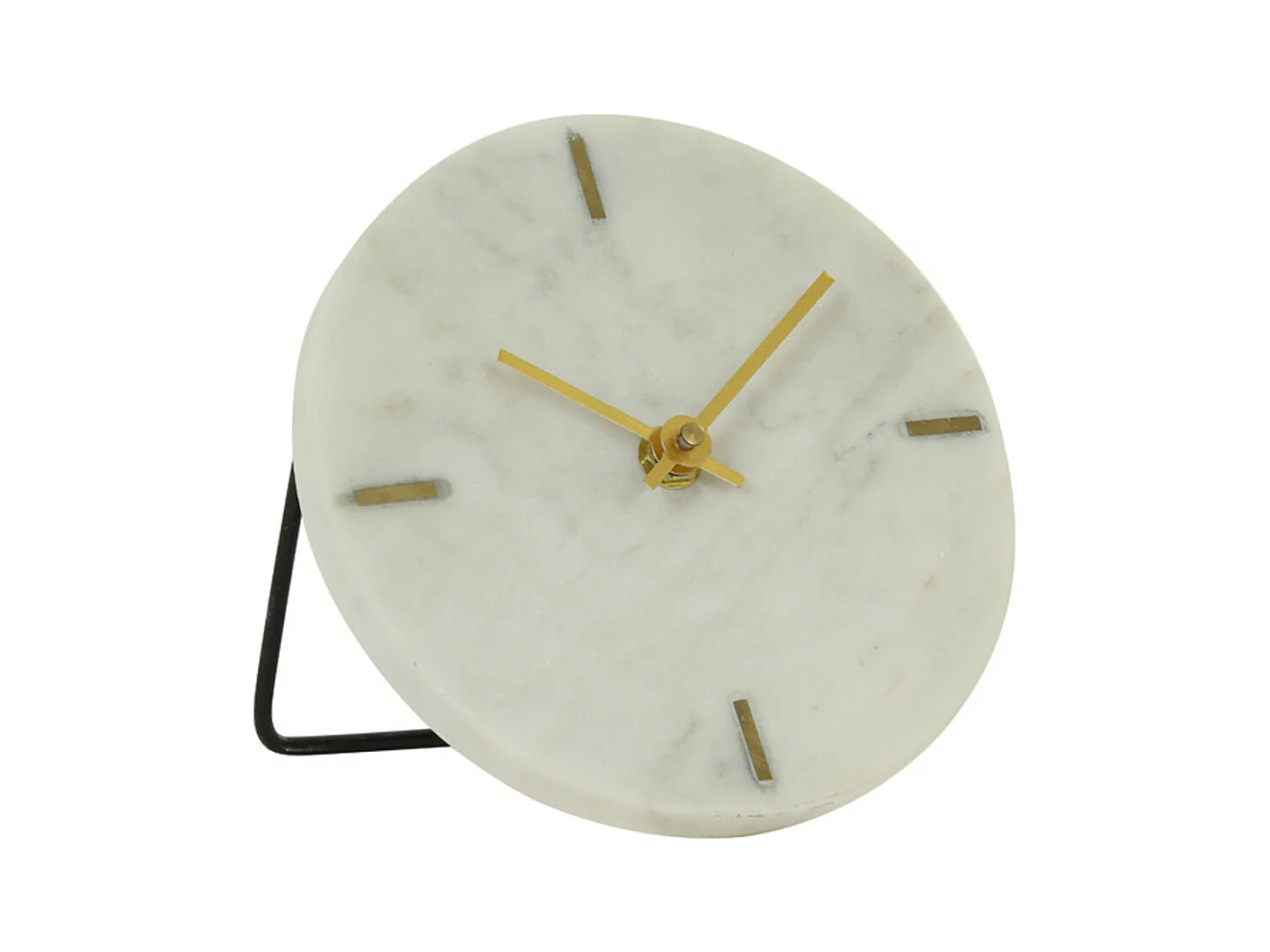 Horloge MORENO - 15x14,5x13cm - Blanc