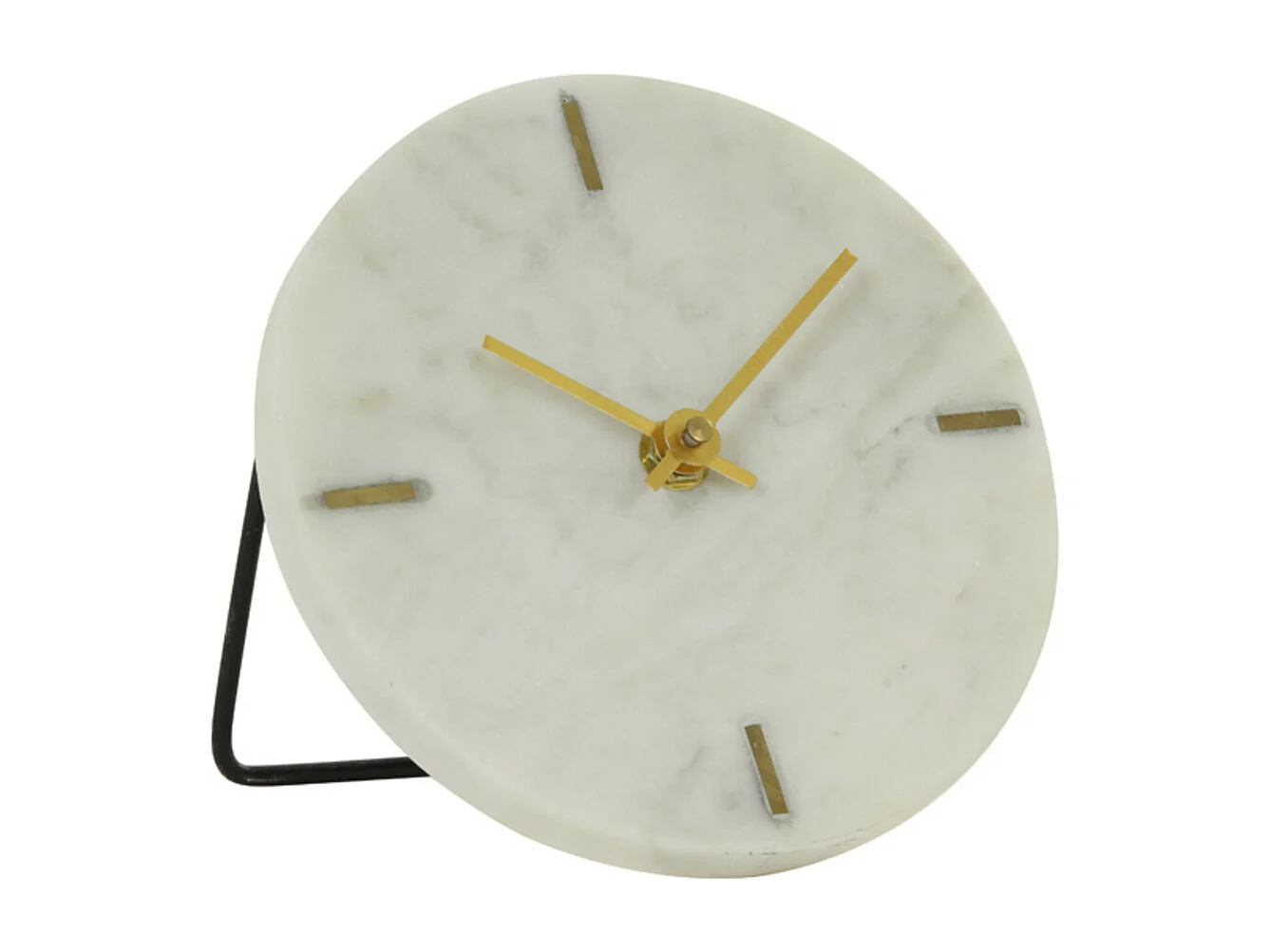Horloge MORENO - 15x14,5x13cm - Blanc