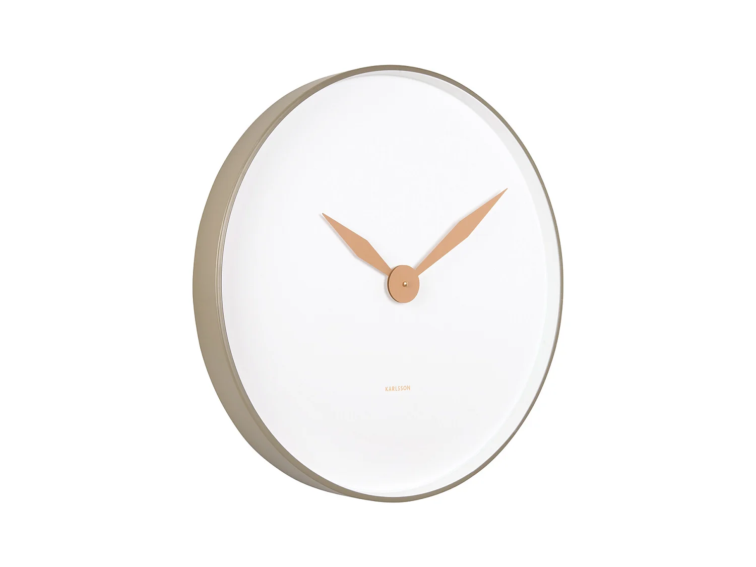 Wanduhr Albatross - Moosgrün - Ø50cm