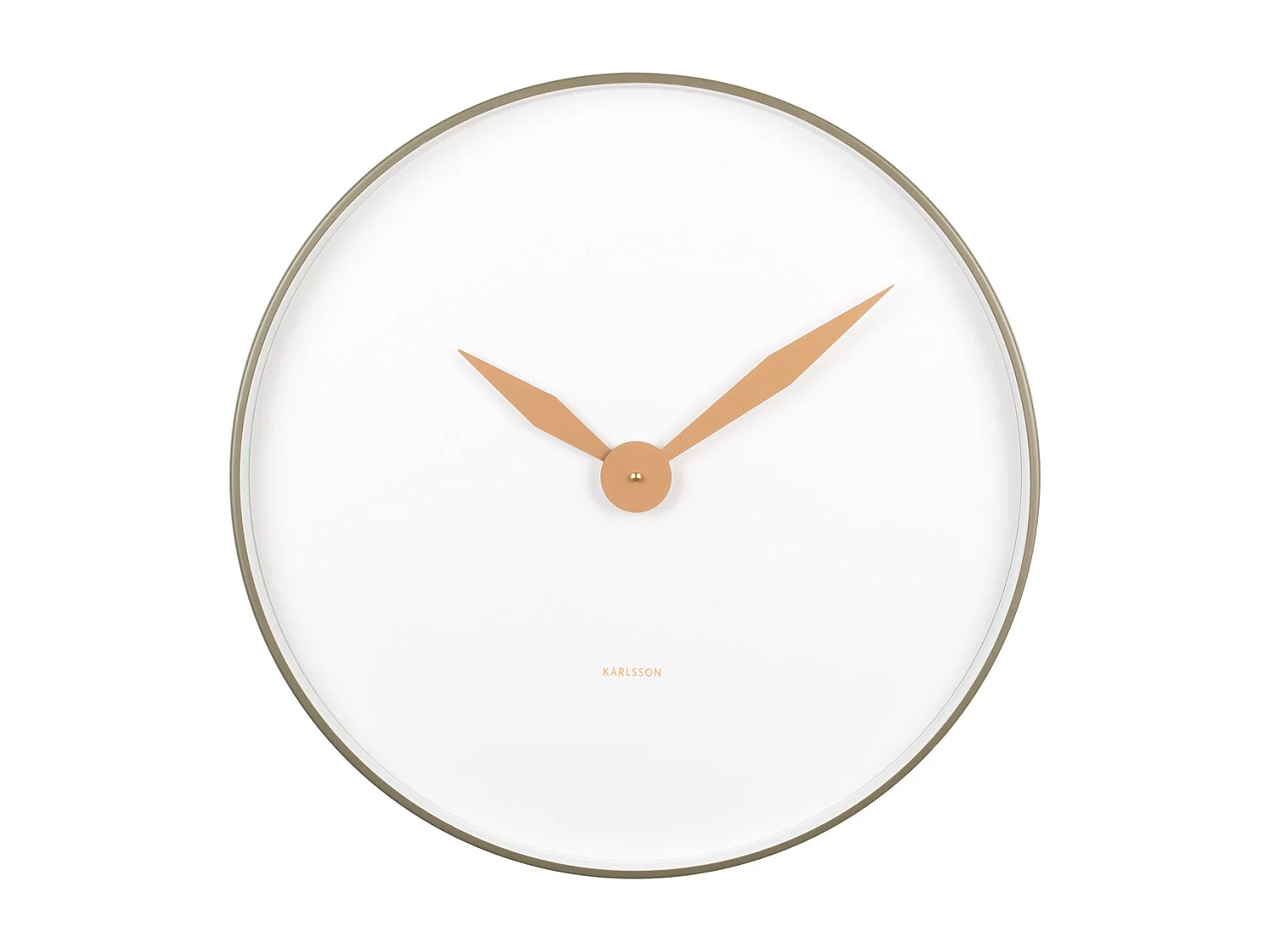 Horloge murale Albatros - Vert mousse - Ø50cm