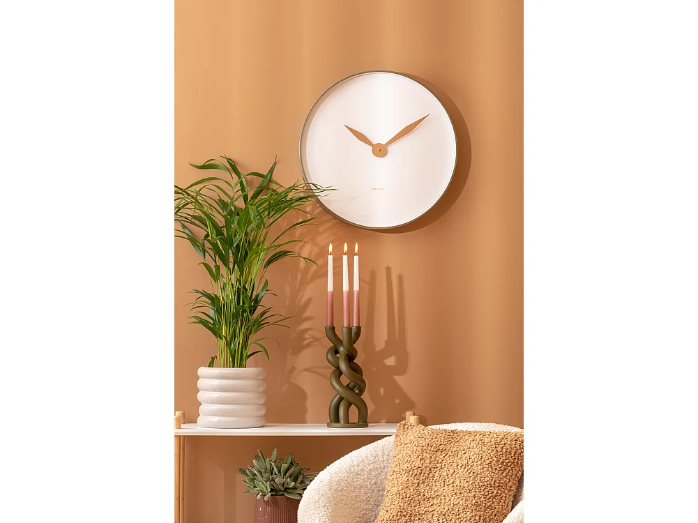 Horloge murale Albatros - Vert mousse - Ø50cm