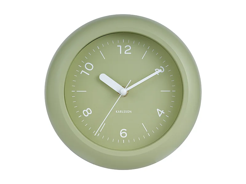 Horloge murale Slope - Vert thé - Ø20cm