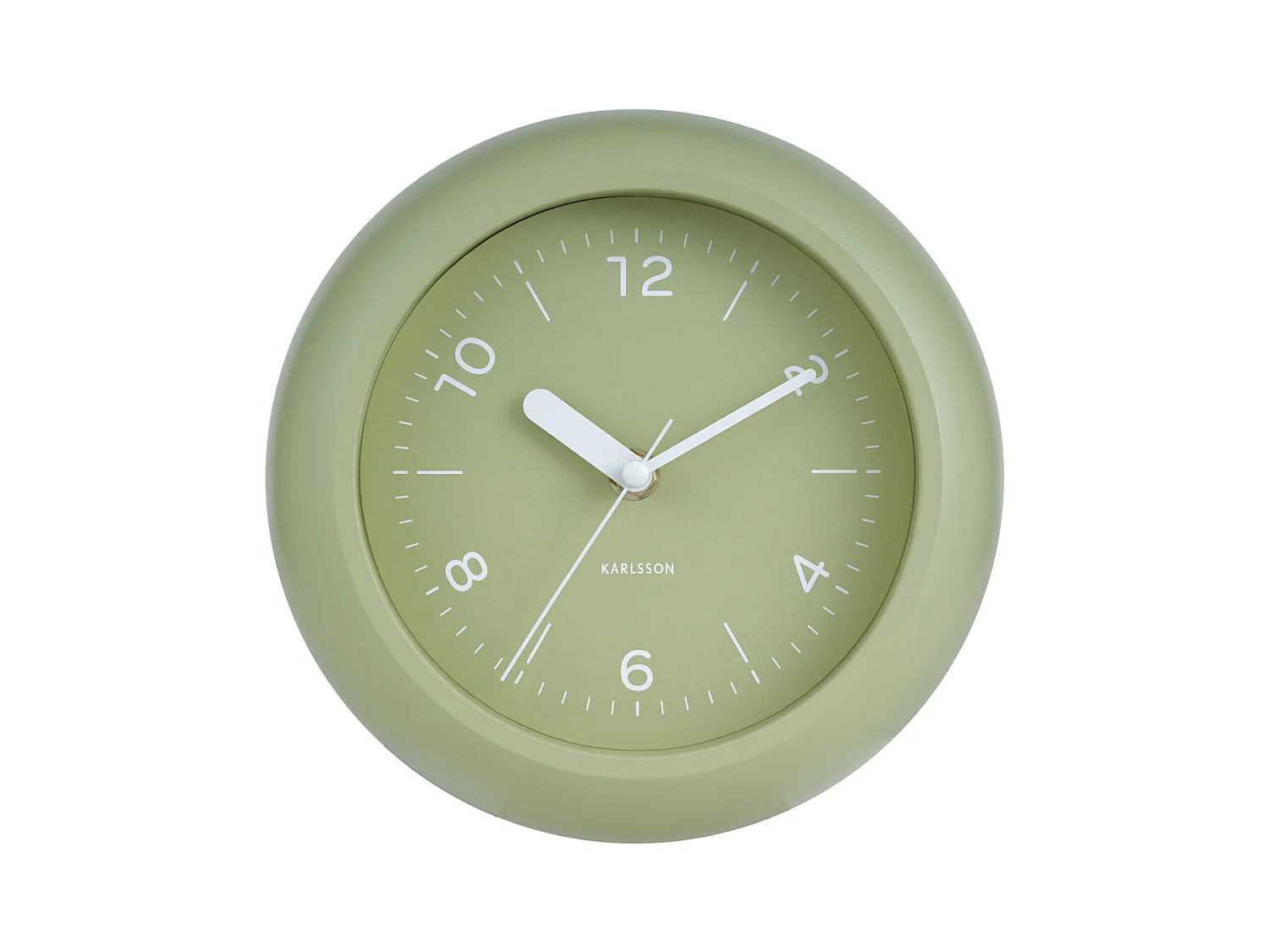 Horloge murale Slope - Vert thé - Ø20cm